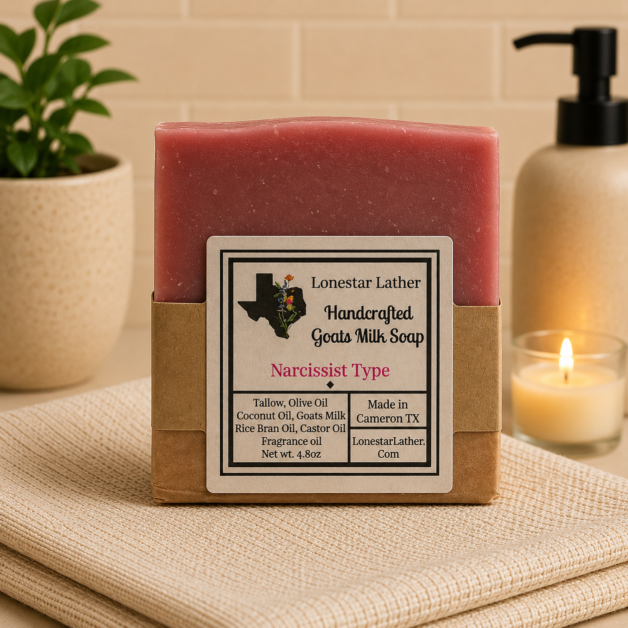 Narcissist Type- Goats Milk & Tallow Handcrafted Soap