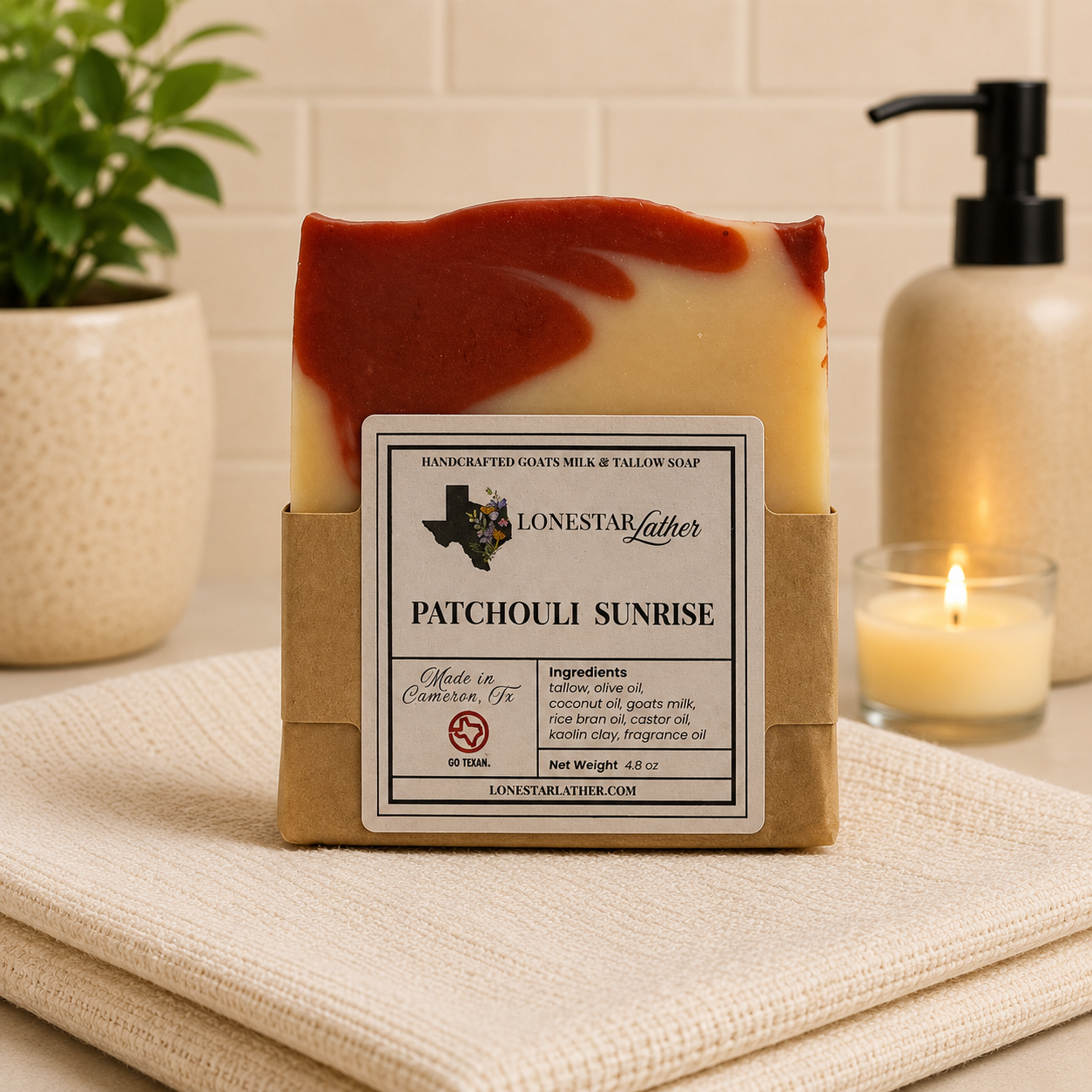Patchouli Sunrise - Goat Milk & Tallow Soap