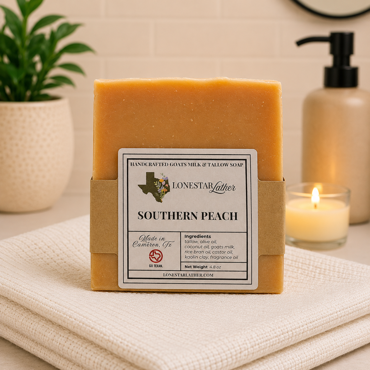 Southern Peach - Goat Milk & Tallow Soap