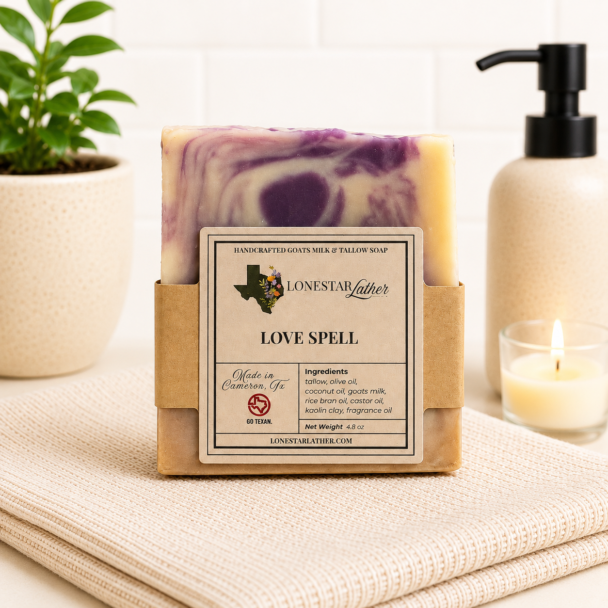 Love Spell -Goats Milk & Tallow Handcrafted Soap