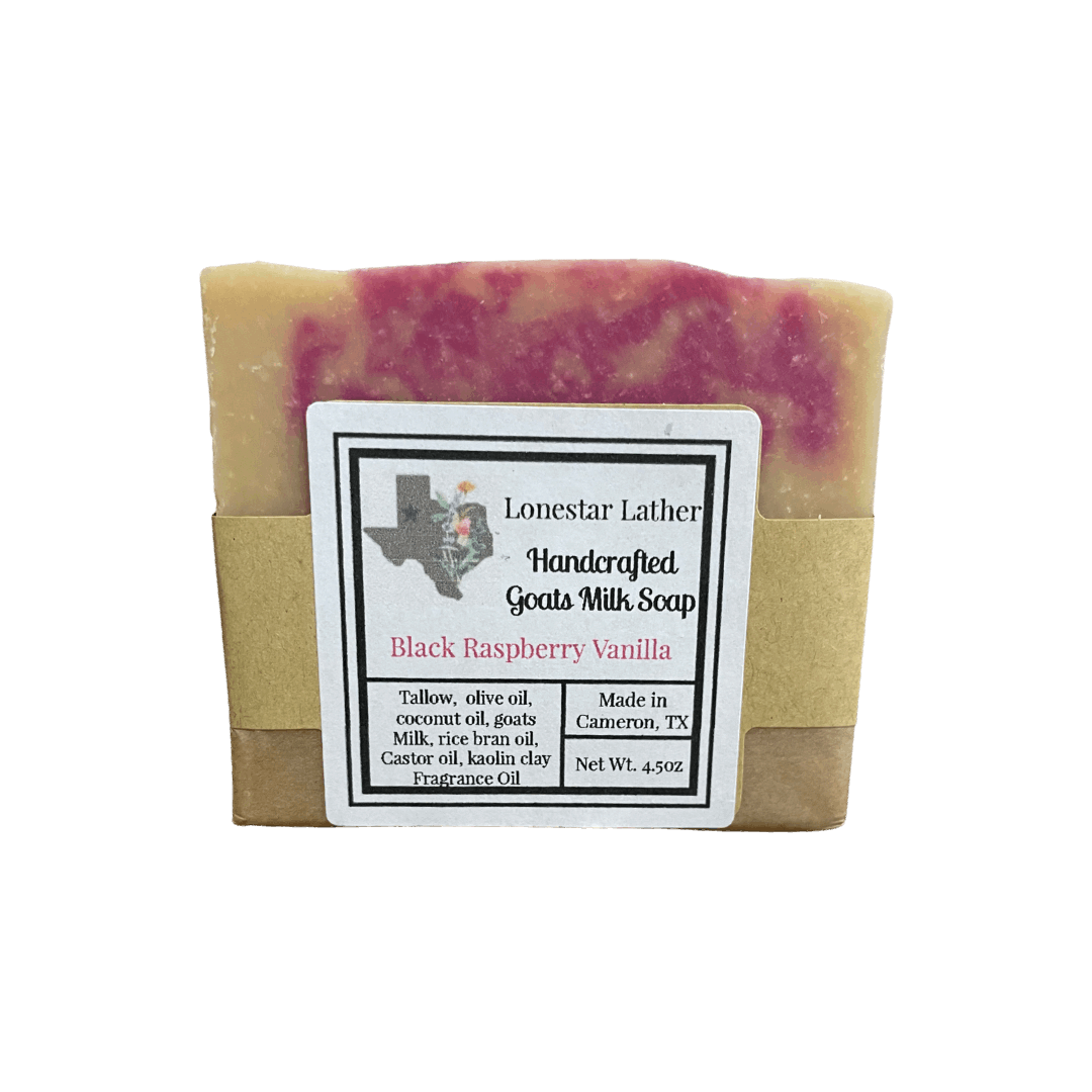 Goat Milk Tallow Soap -Black Raspberry Vanilla