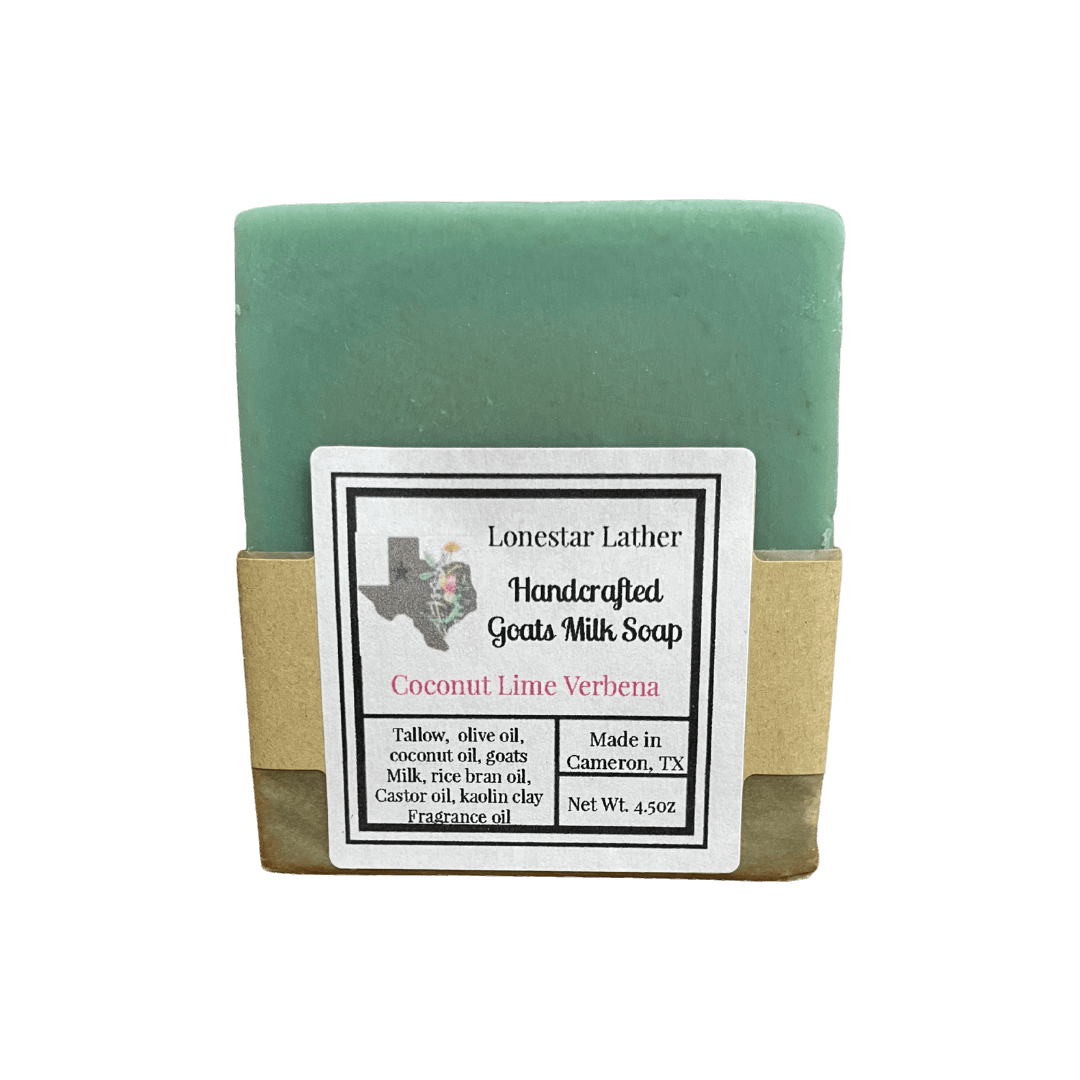 Goat Milk Tallow Soap -Coconut Lime Verbena