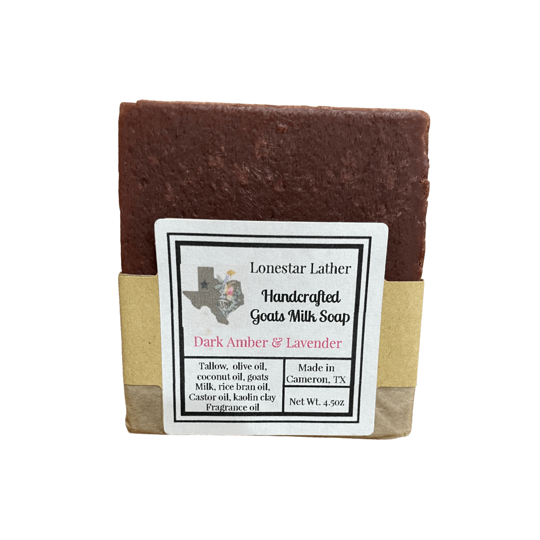 Goat Milk Tallow Soap -Dark Amber & Lavender