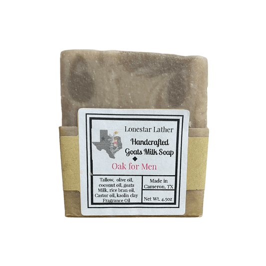 Goat Milk Tallow Soap -Oak For Men