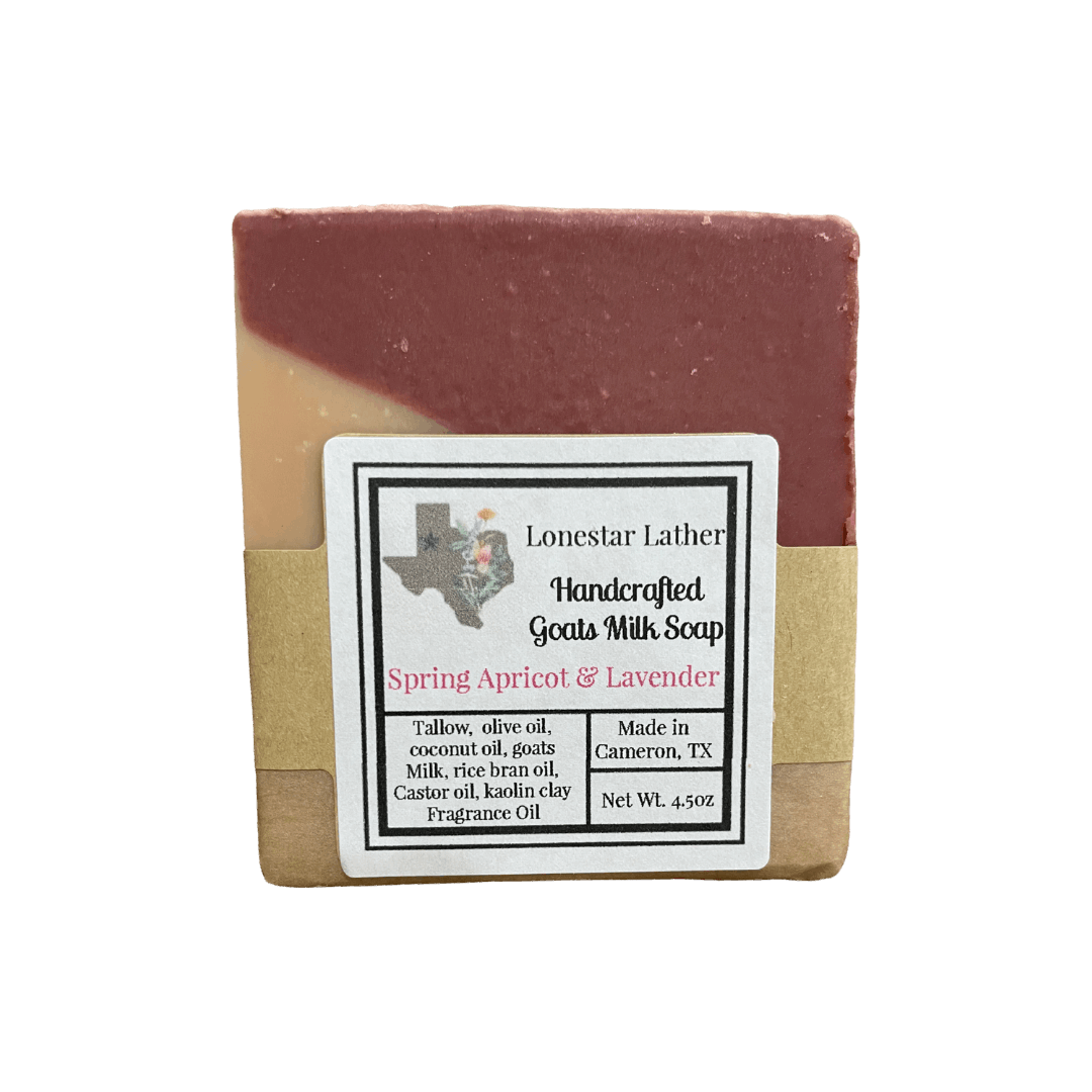Goat Milk Tallow Soap -Spring Apricot Lavender