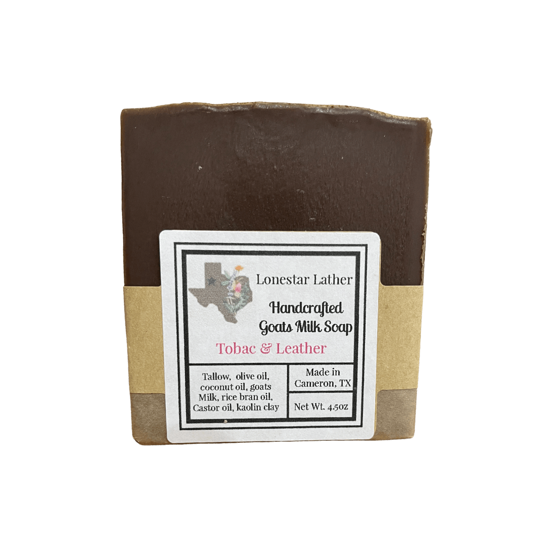 Goat Milk Tallow Soap - Tobac & Leather