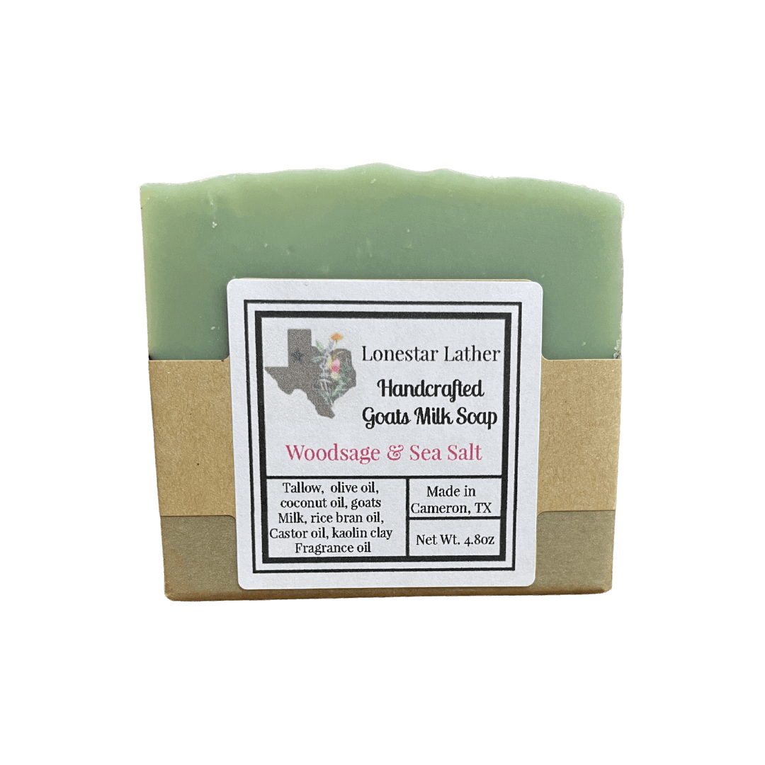 Goat Milk Tallow Soap -Woodsage & SeaSalt