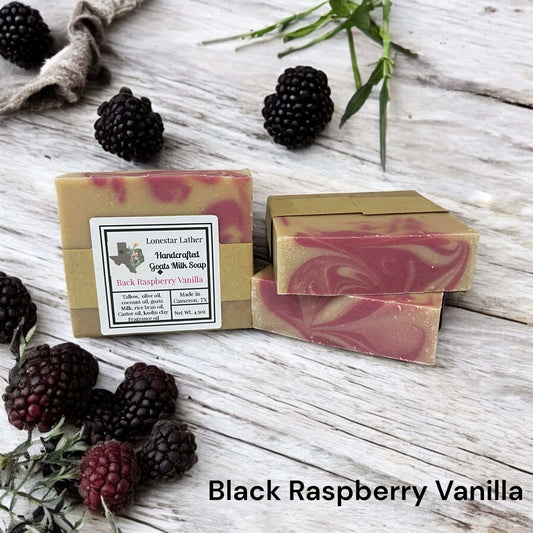 Goats Milk Soap - Black Raspberry Vanilla