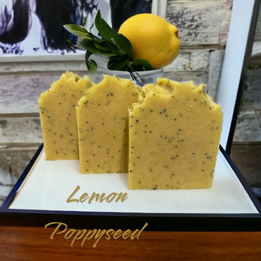 Goats Milk Soap - Lemon Poppyseed