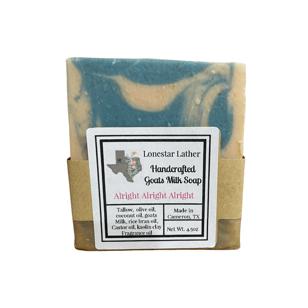 Handcrafted Goat Milk Tallow Soap -Alright Alright Alright