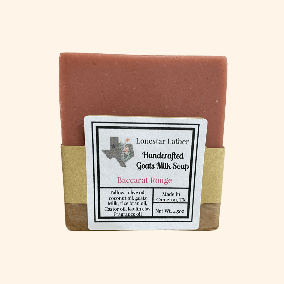 Handcrafted Goat Milk Tallow Soap -Baccarat Rouge
