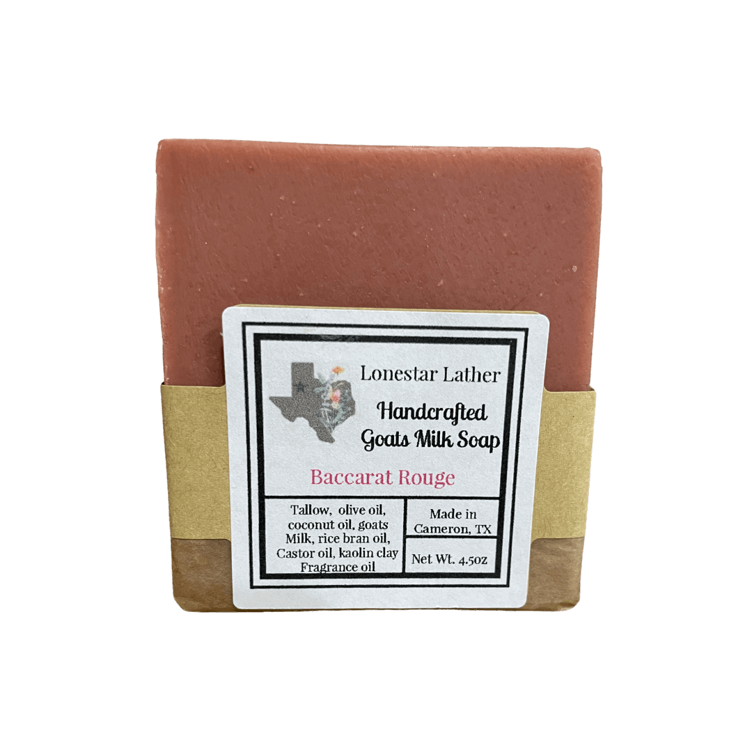 Handcrafted Goat Milk & Tallow Soap-Baccarat Rouge