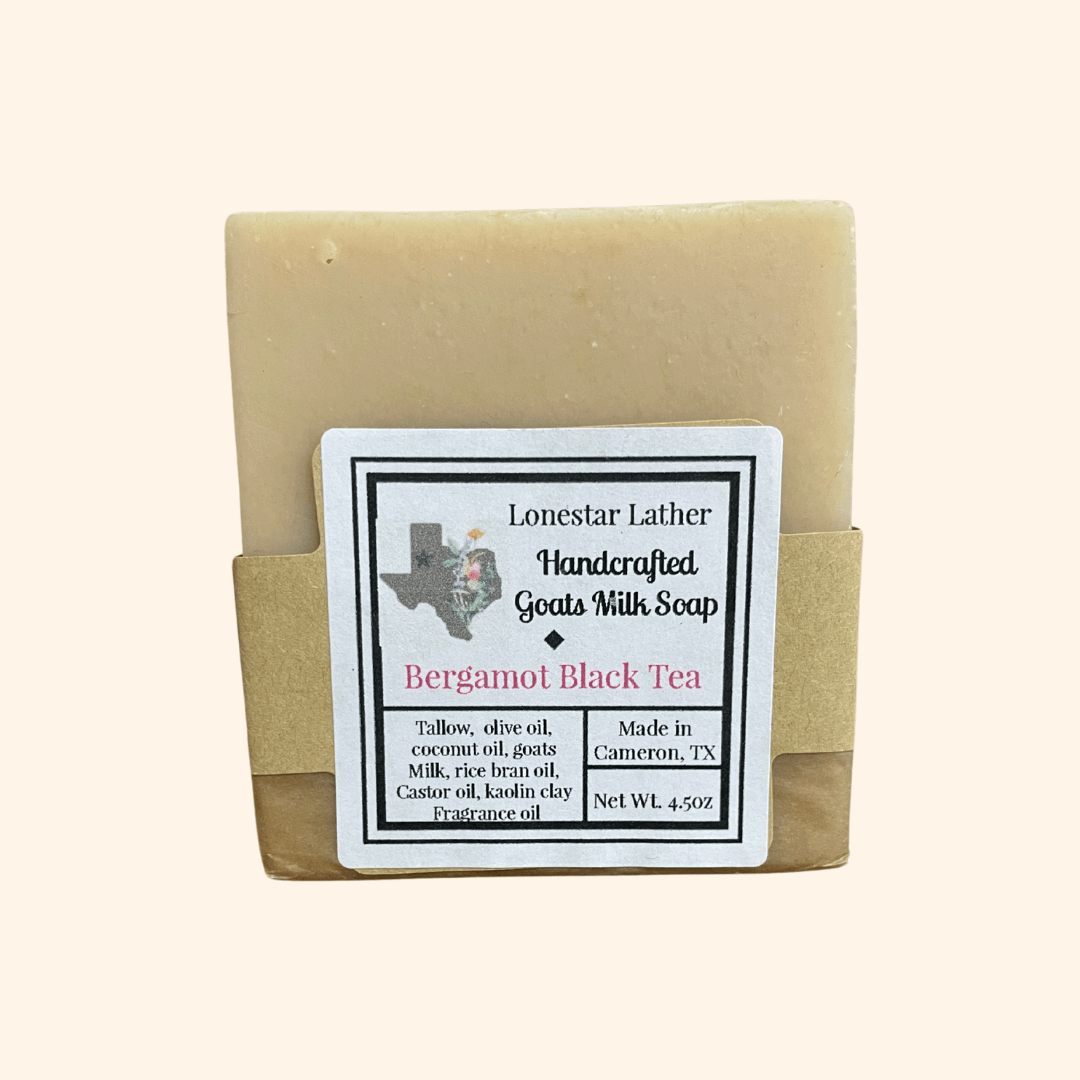 Handcrafted Goat Milk Tallow Soap -Bergamot Black Tea