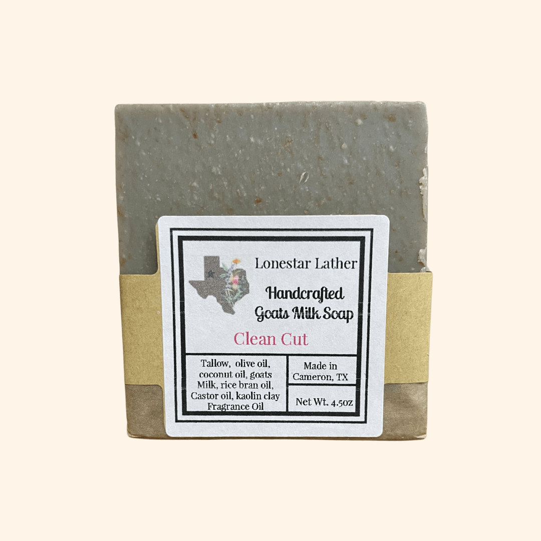Handcrafted Goat Milk Tallow Soap -Clean Cut