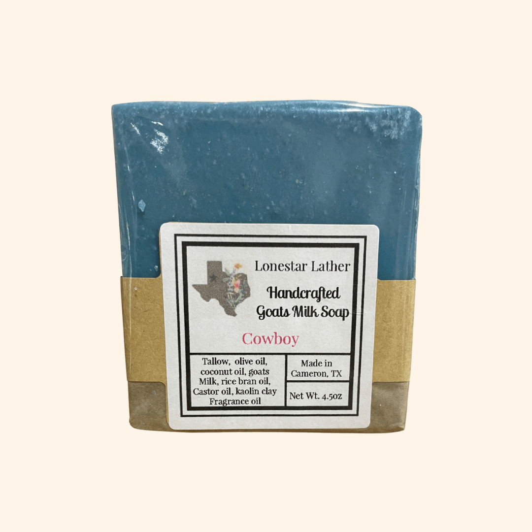 Handcrafted Goat Milk Tallow Soap -Cowboy