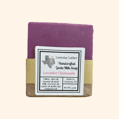 Handcrafted Goat Milk Tallow Soap -Lavender Chamomile