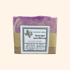 Handcrafted Goat Milk Tallow Soap -Lavender Fields
