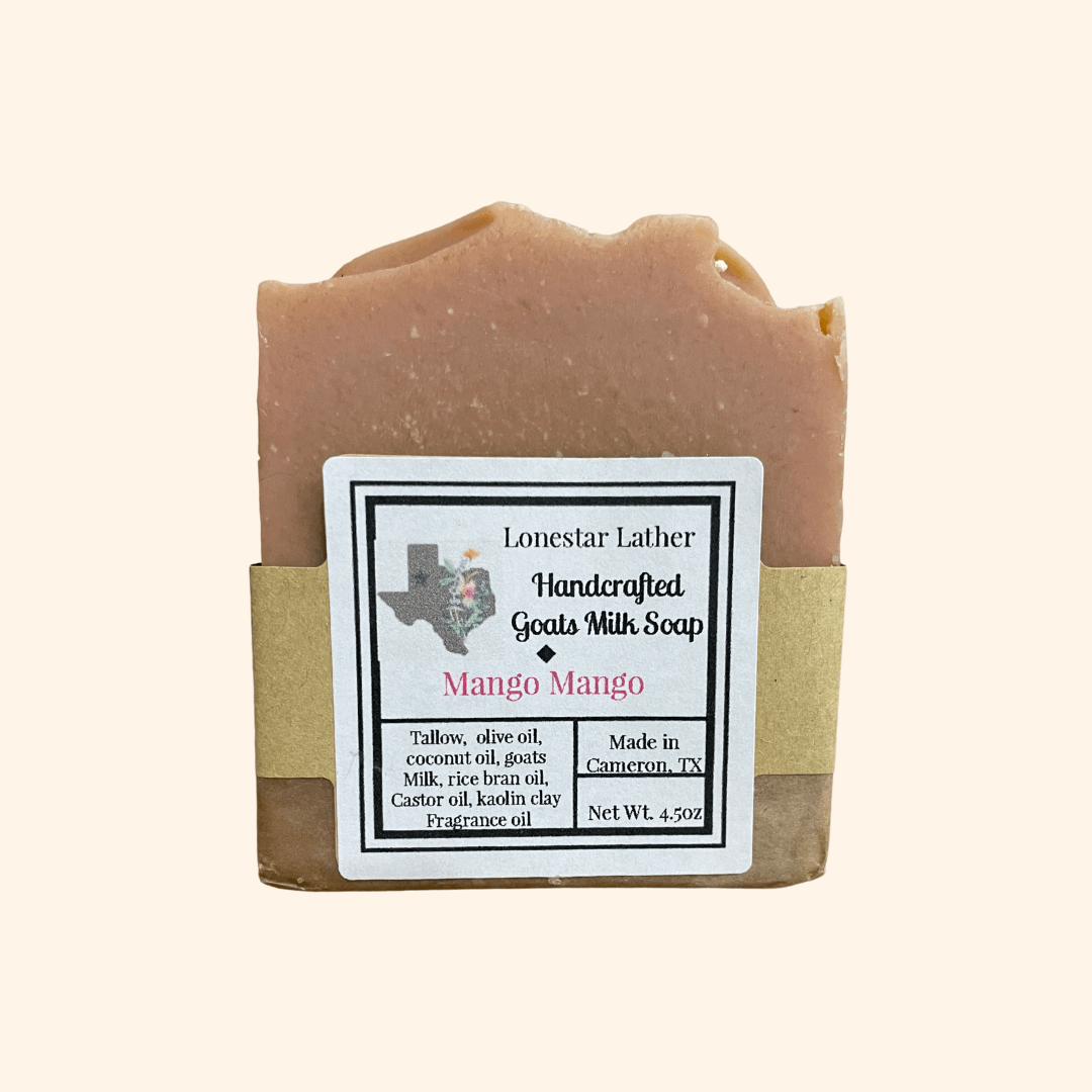 Handcrafted Goat Milk Tallow Soap -Mango Mango