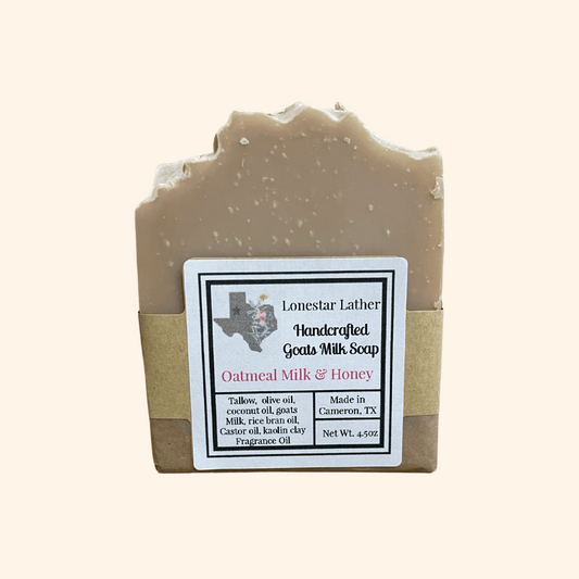 Handcrafted Goat Milk Tallow Soap-Oatmeal Milk & Honey