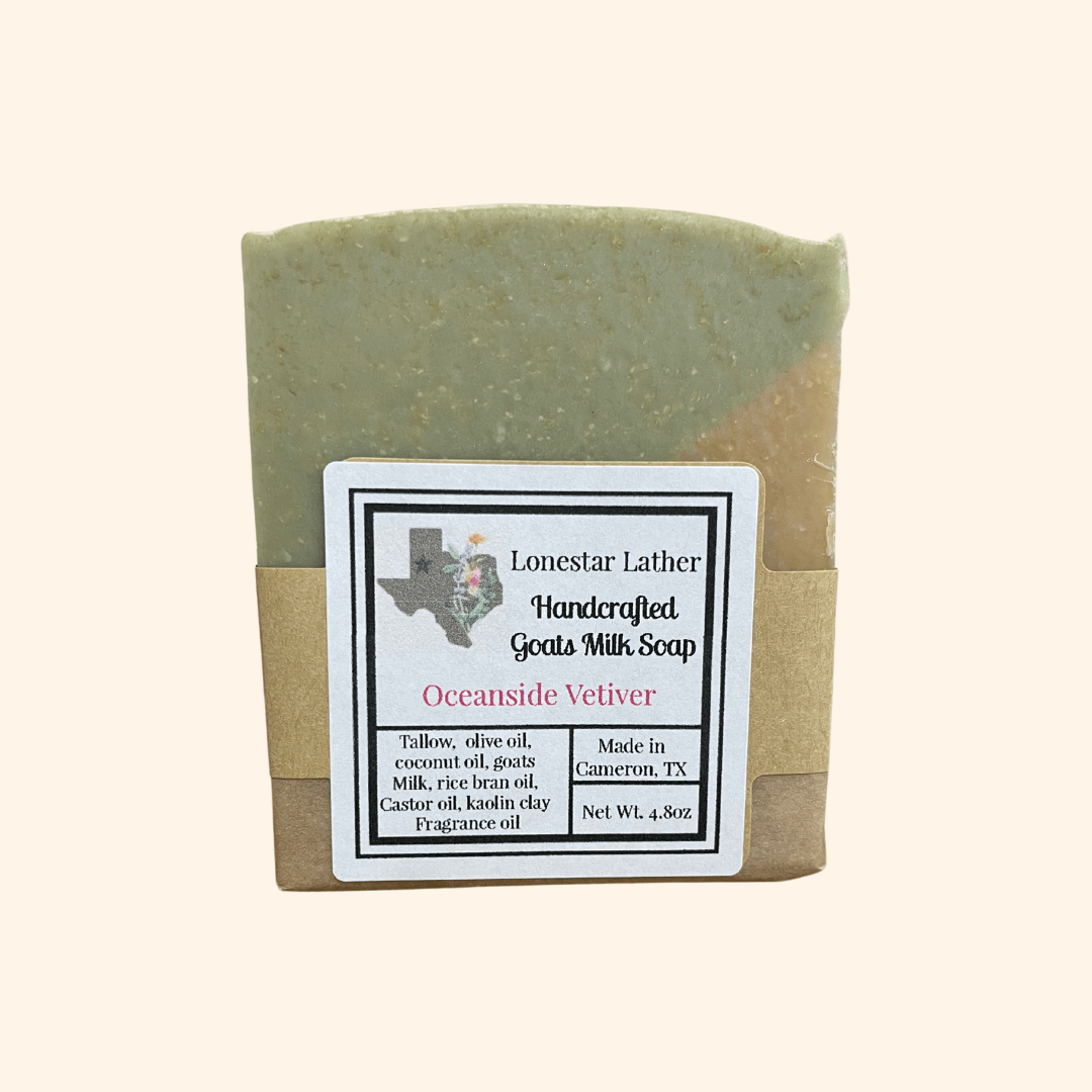 Handcrafted Goat Milk Tallow Soap -Oceanside Vetiver