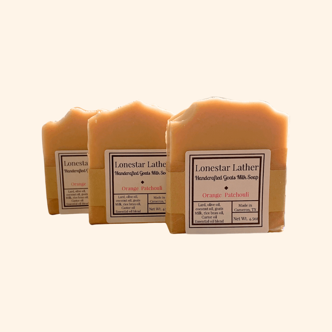 Handcrafted Goat Milk Tallow Soap -Orange Patchouli