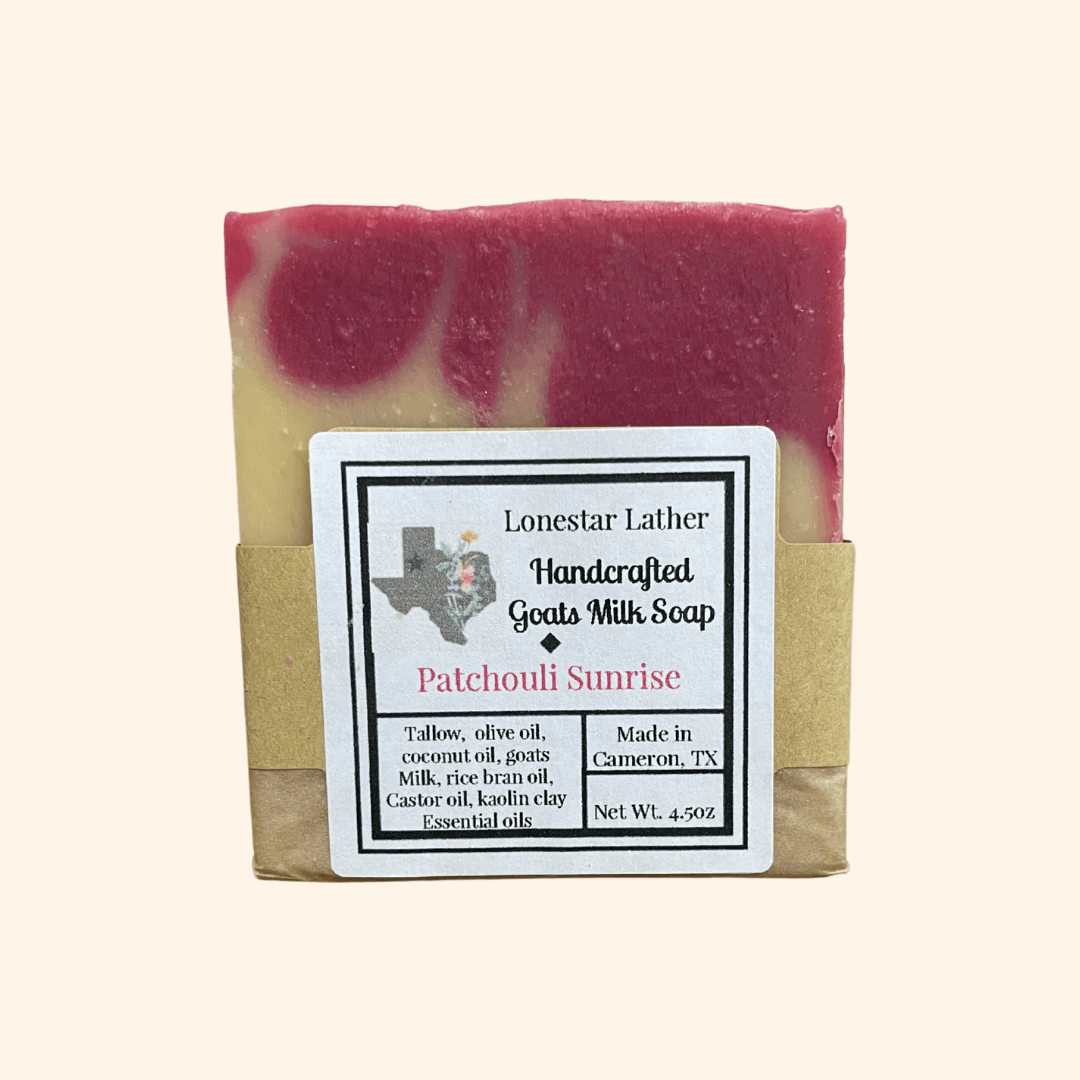 Handcrafted Goat Milk Tallow Soap -Patchouli Sunrise