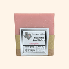 Handcrafted Goat Milk Tallow Soap -Rose Quartz