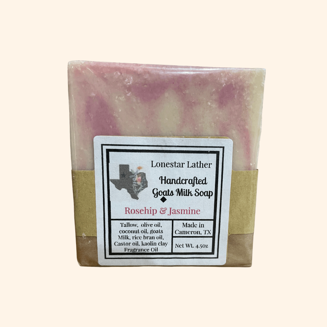 Handcrafted Goat Milk Tallow Soap -Rosehip & Jasmine