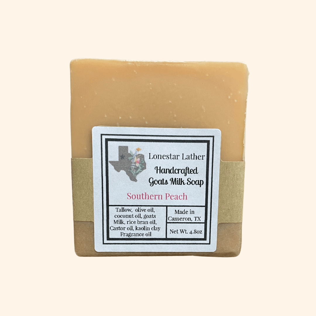 Handcrafted Goat Milk Tallow Soap -Southern Peach