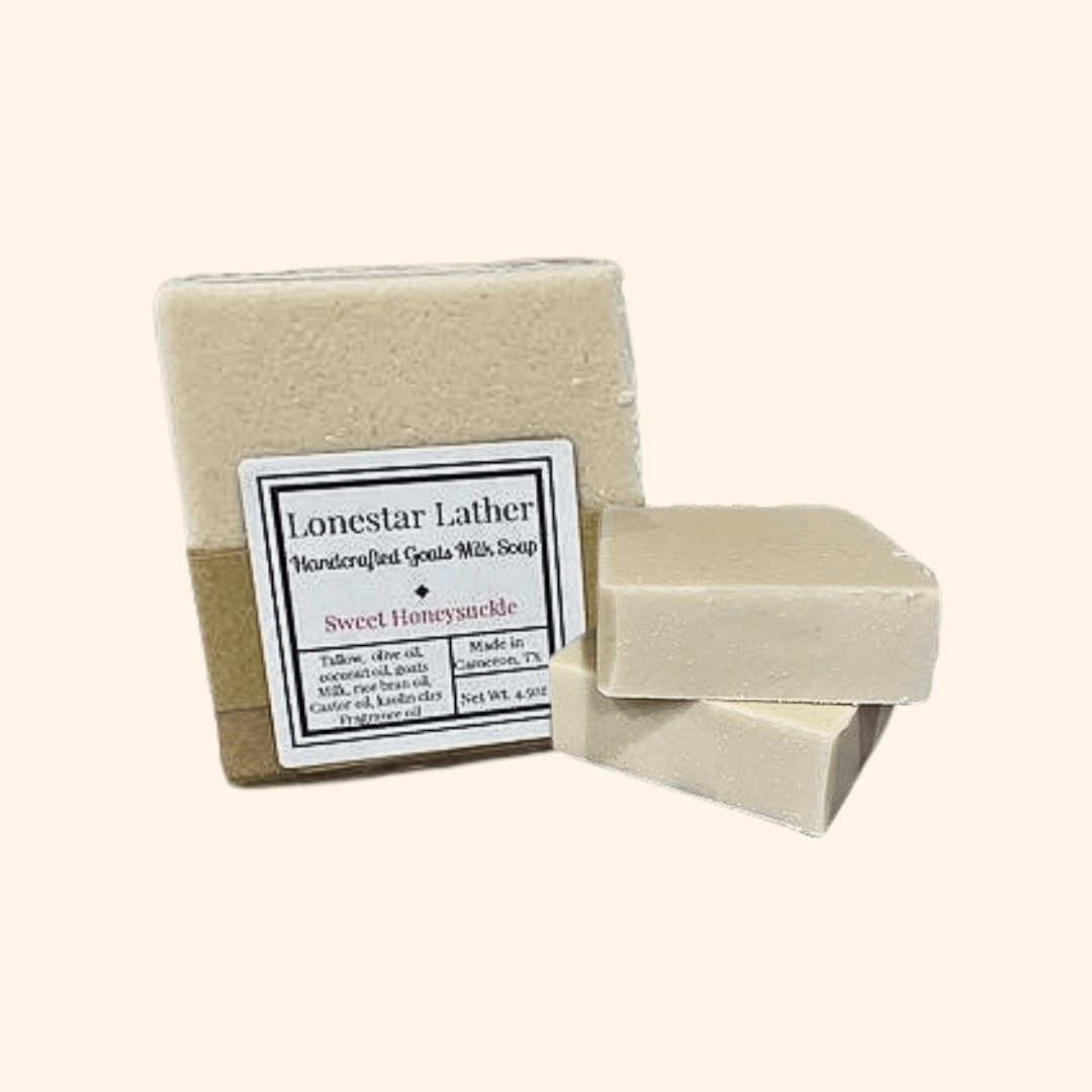 Handcrafted Goat Milk Tallow Soap -Sweet Honeysuckle