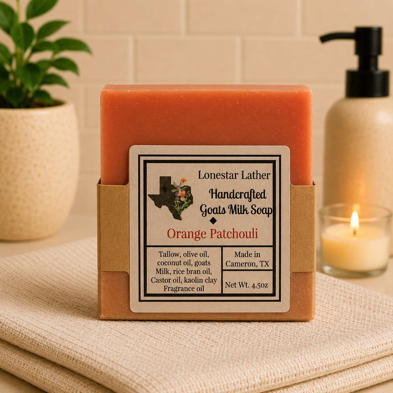 Orange Patchouli - Goat Milk & Tallow Soap
