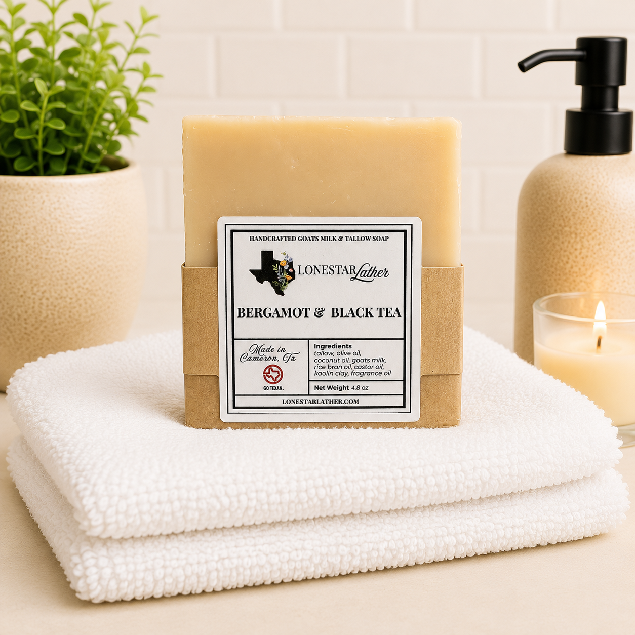 Bergamot & Black Tea - Goat Milk & Tallow Soap