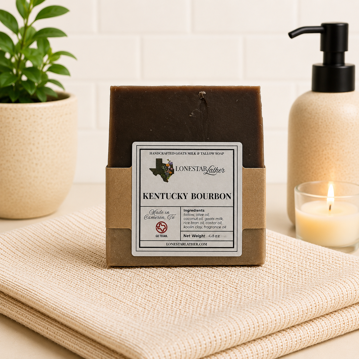 Kentucky Bourbon - Goat Milk & Tallow Soap