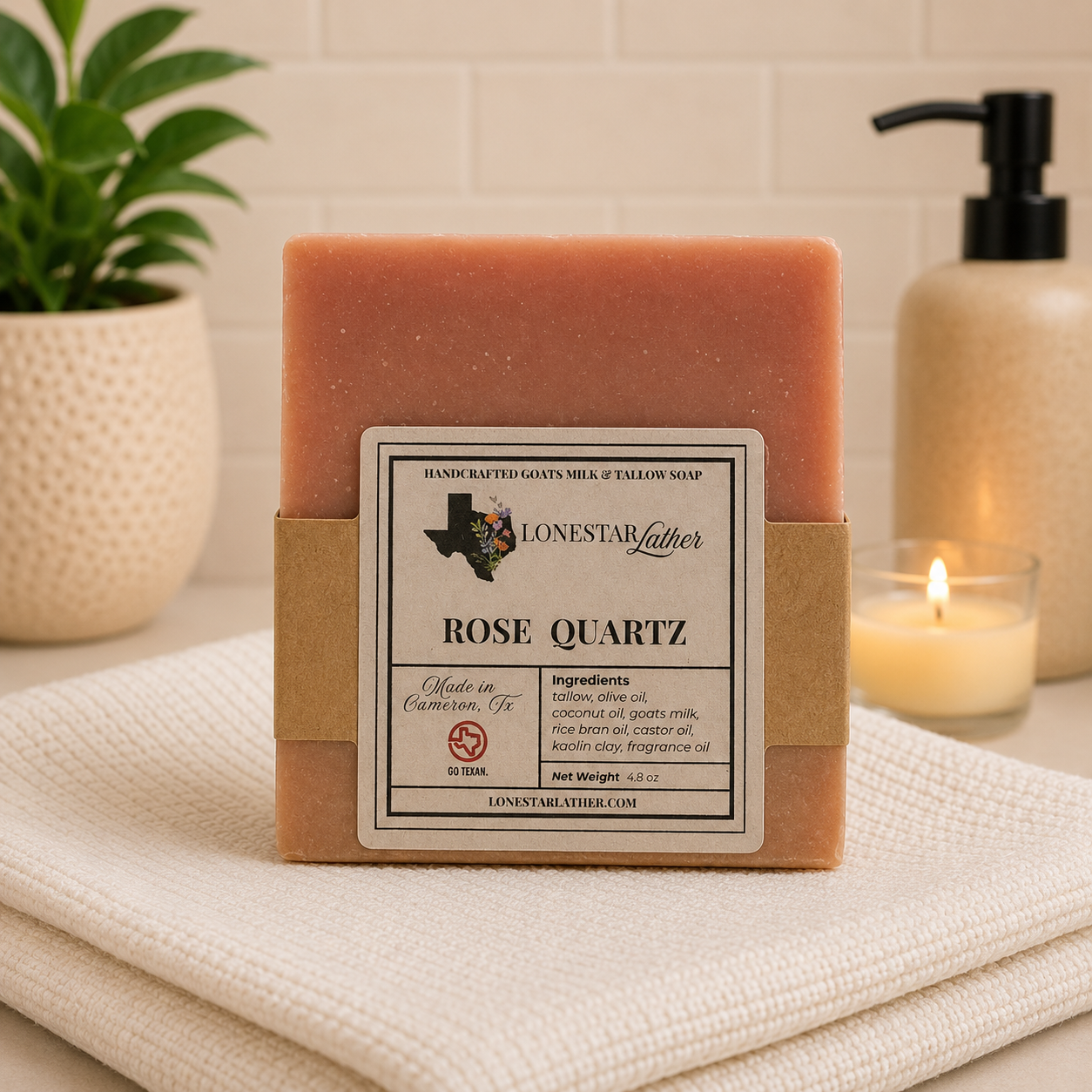 Rose Quartz - Goat Milk & Tallow Soap