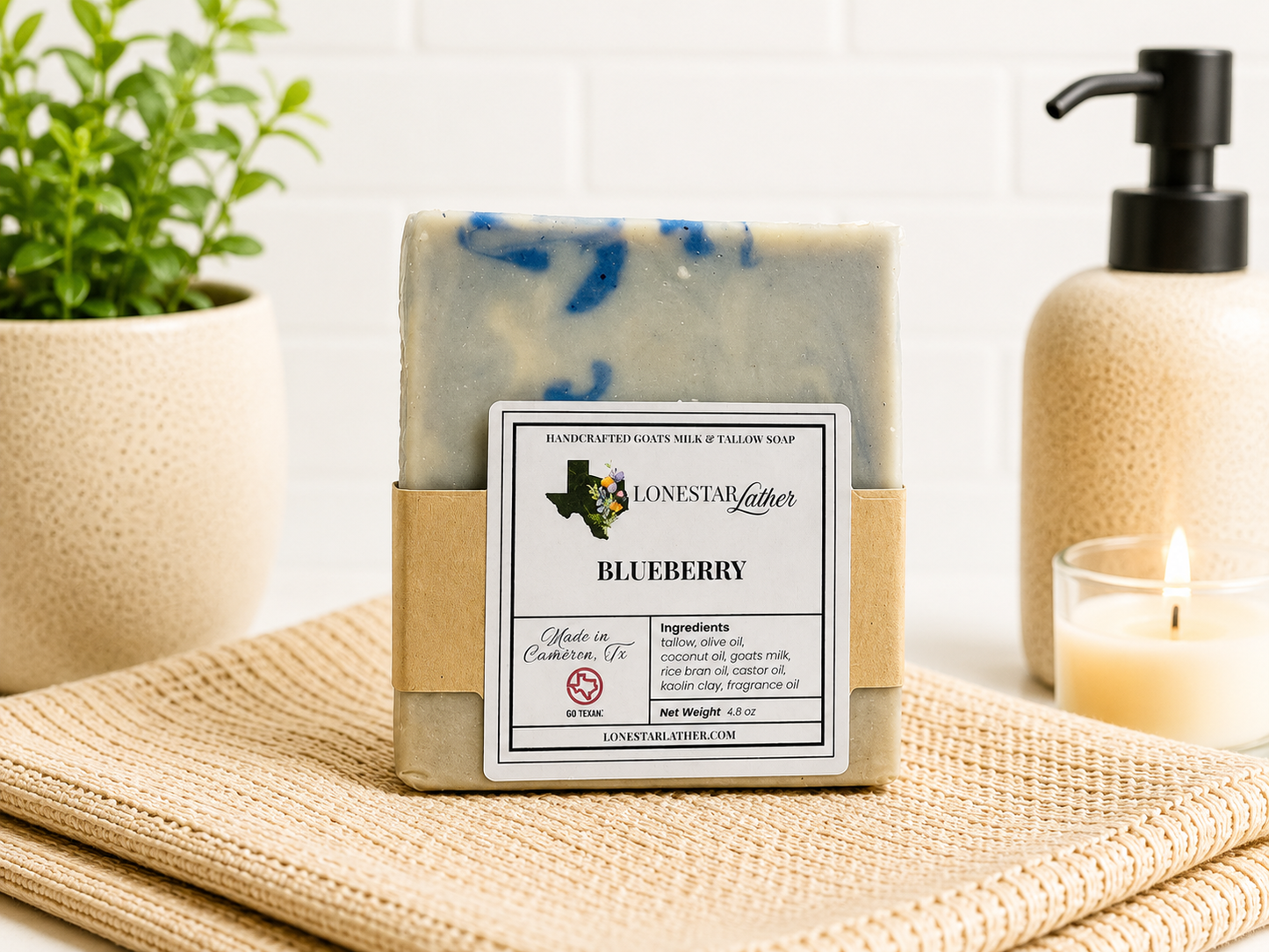 Blueberry Goats Milk & Tallow Soap