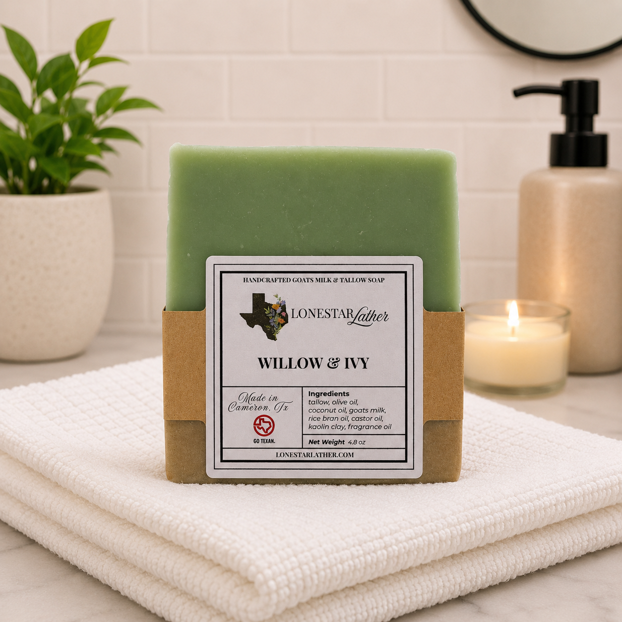 Willow & Ivy Goats Milk & Tallow Handcrafted Soap