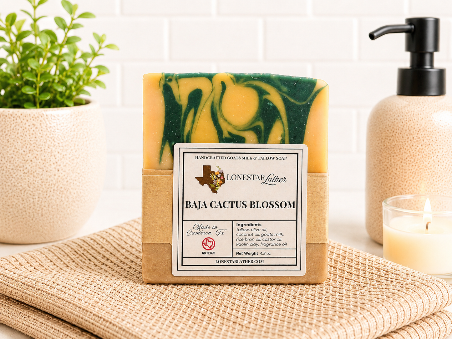 Baja Cactus Blossom Goats milk & Tallow Soap