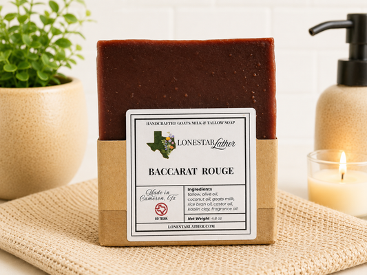 Baccarat Rouge Inspired- Goat Milk & Tallow Soap