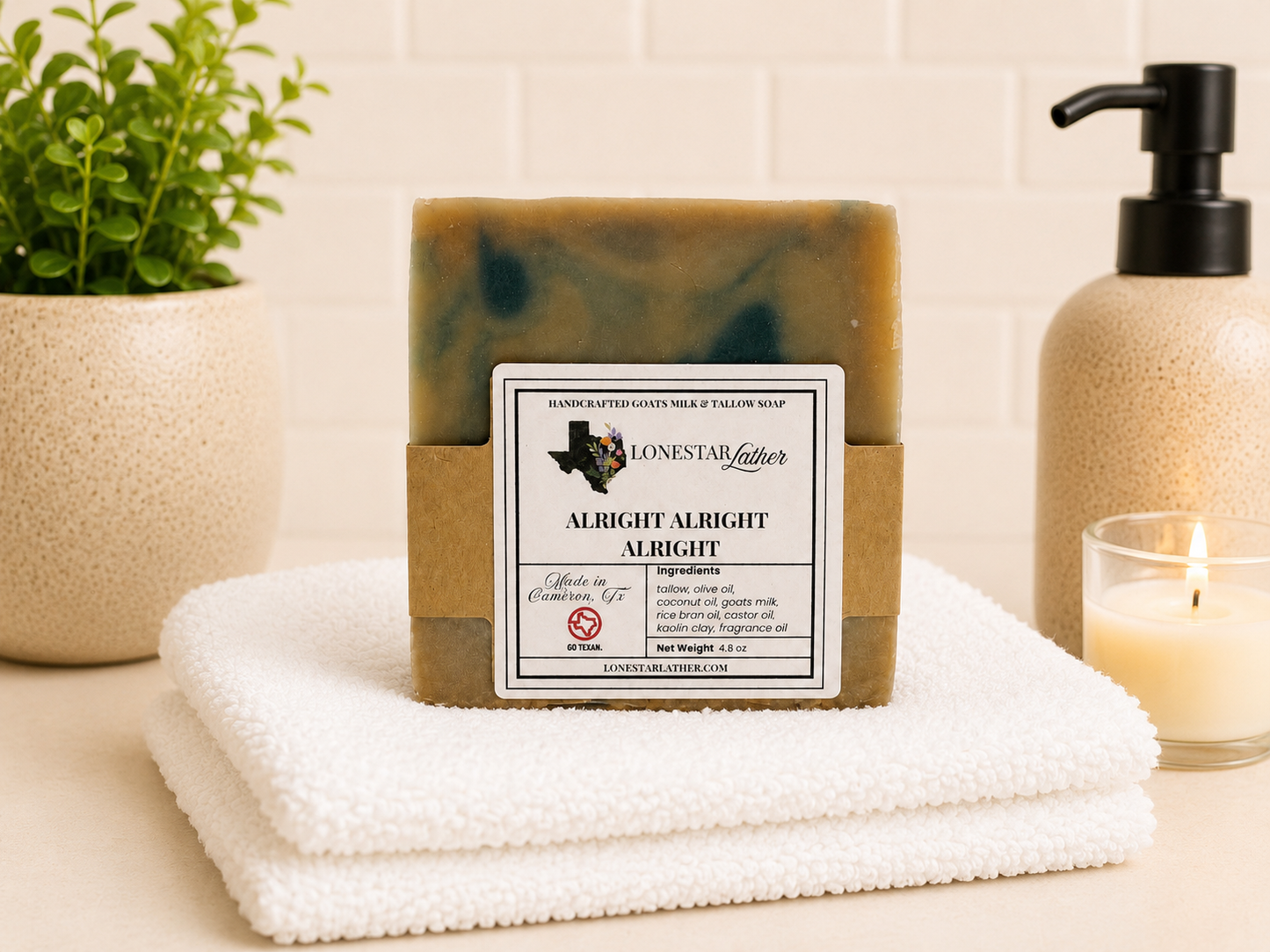 Alright Alright Alright - Goat Milk & Tallow Soap