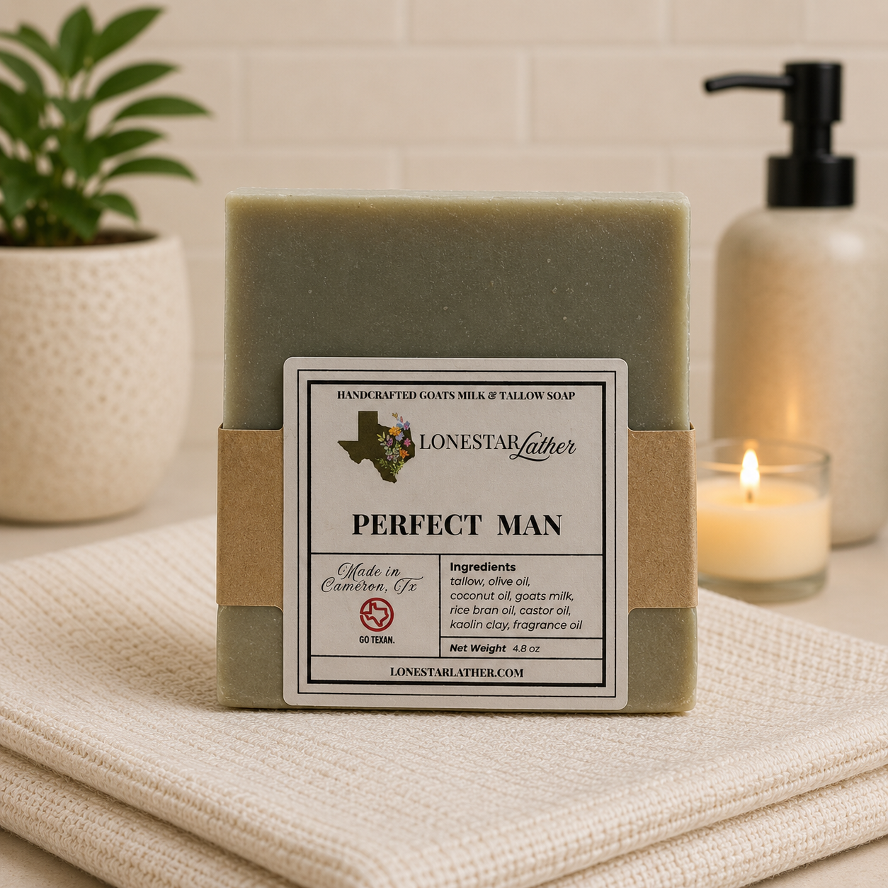 Perfect Man - Goats Milk & Tallow Handcrafted Soap