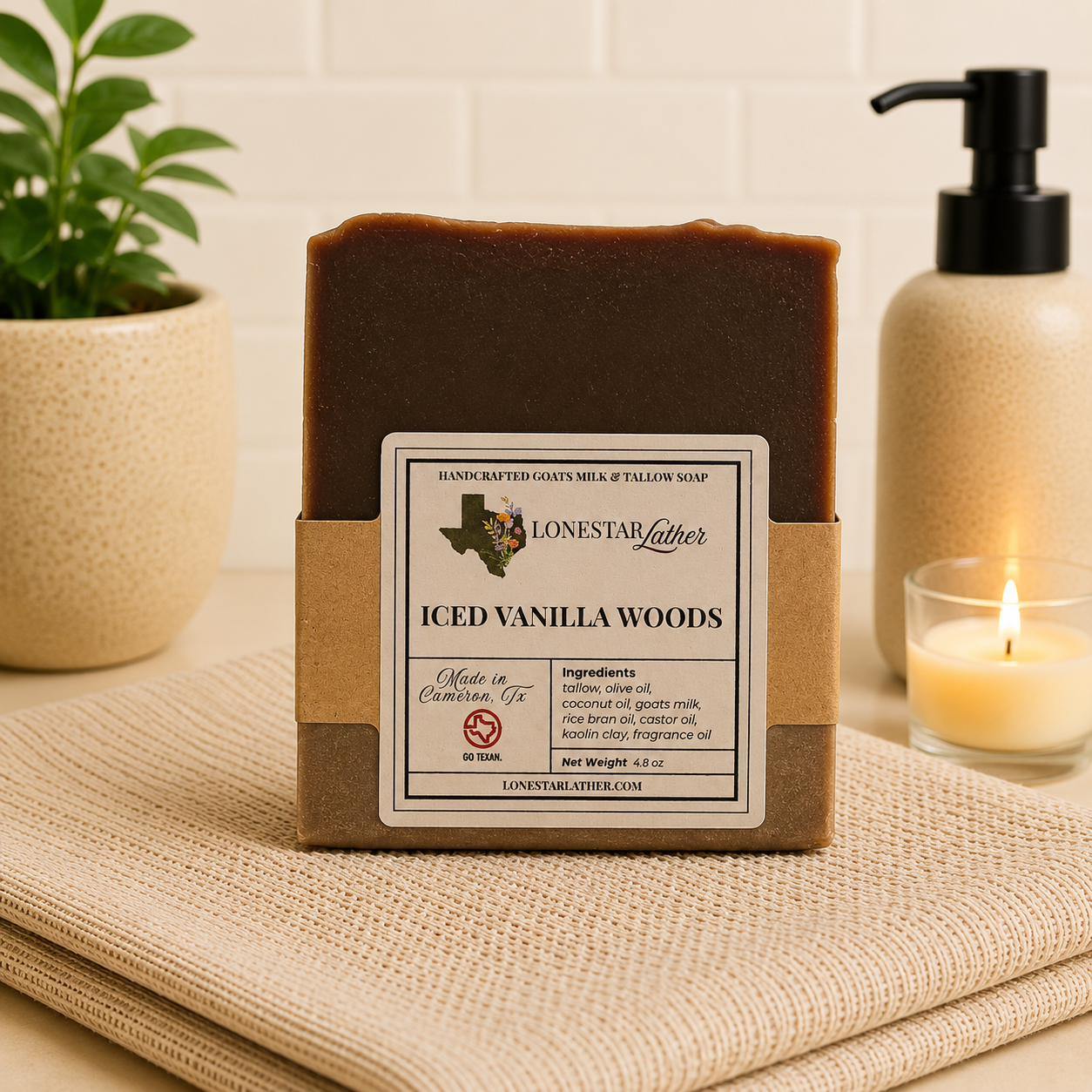 Iced Vanilla Woods - Goats Milk & Tallow Handcrafted Soap