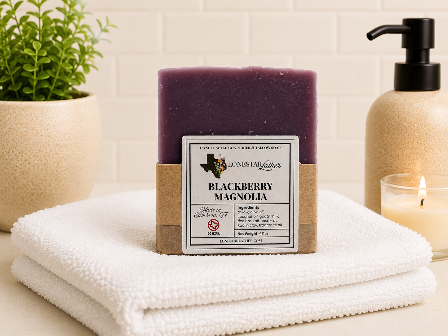 Blackberry Magnolia - Goat Milk & Tallow Soap