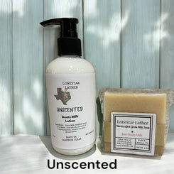 Goats Milk Soap and Lotion Set - Unscented