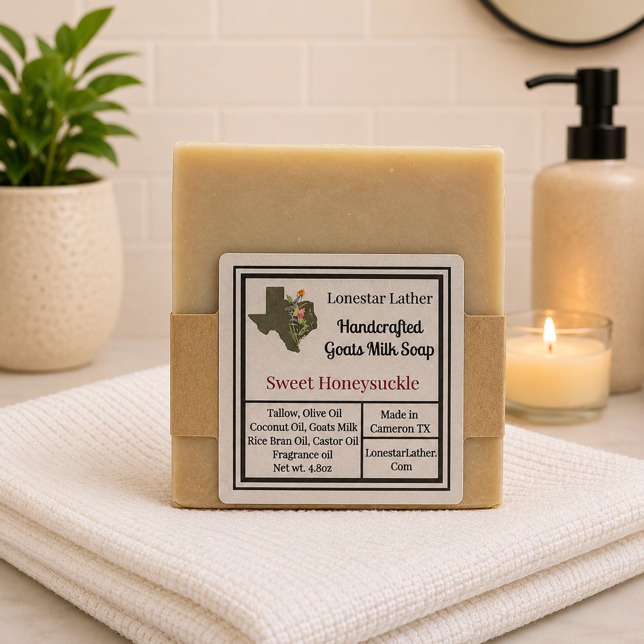 Sweet Honeysuckle - Goat Milk & Tallow Soap