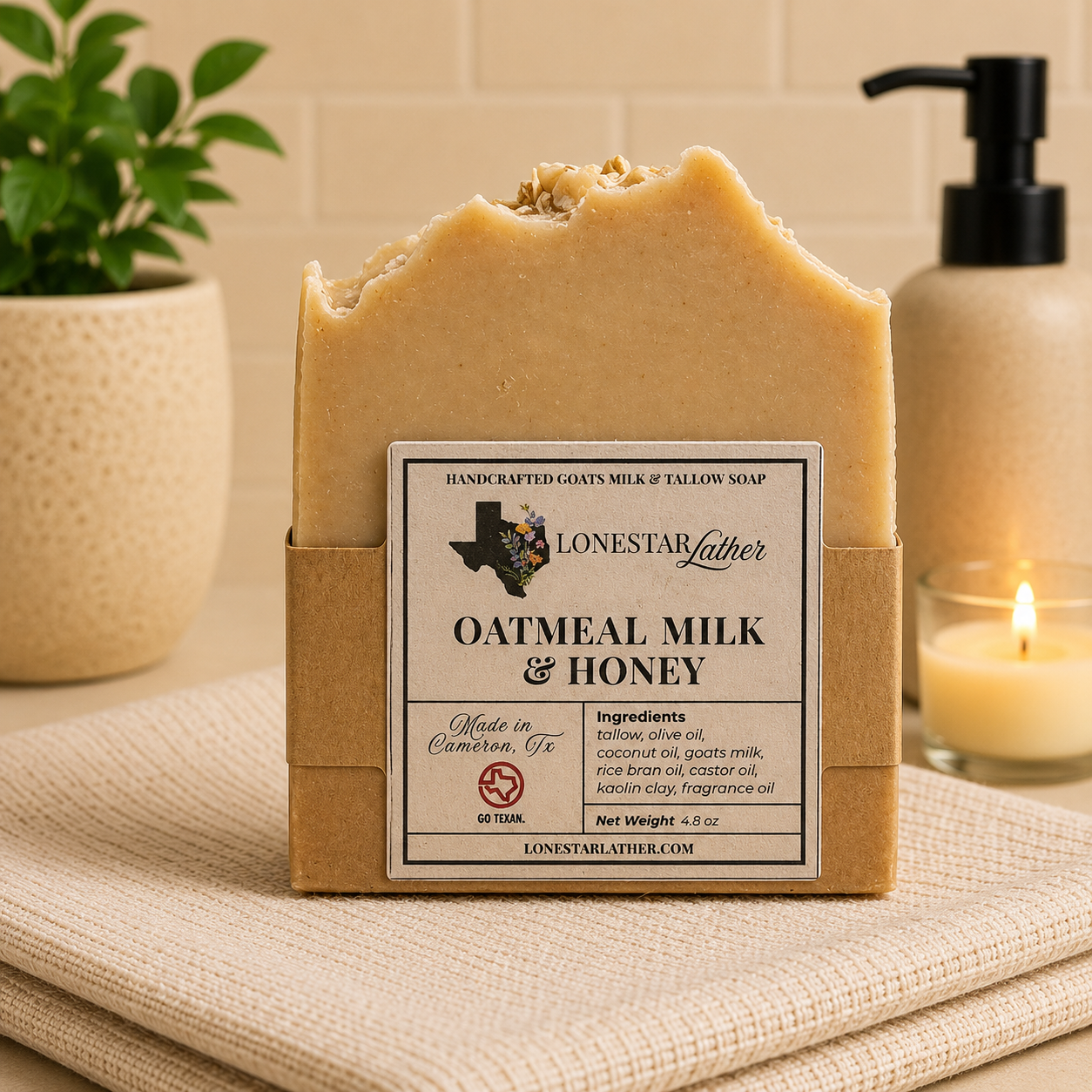 Oatmeal Milk & Honey - Goat Milk & Tallow Soap