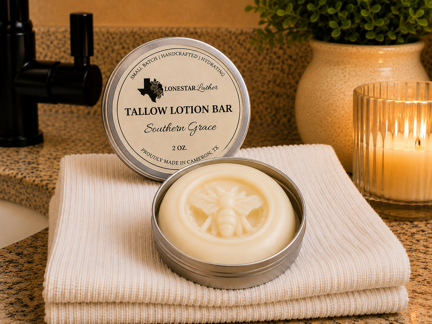 Tallow Lotion Bar - Southern Grace